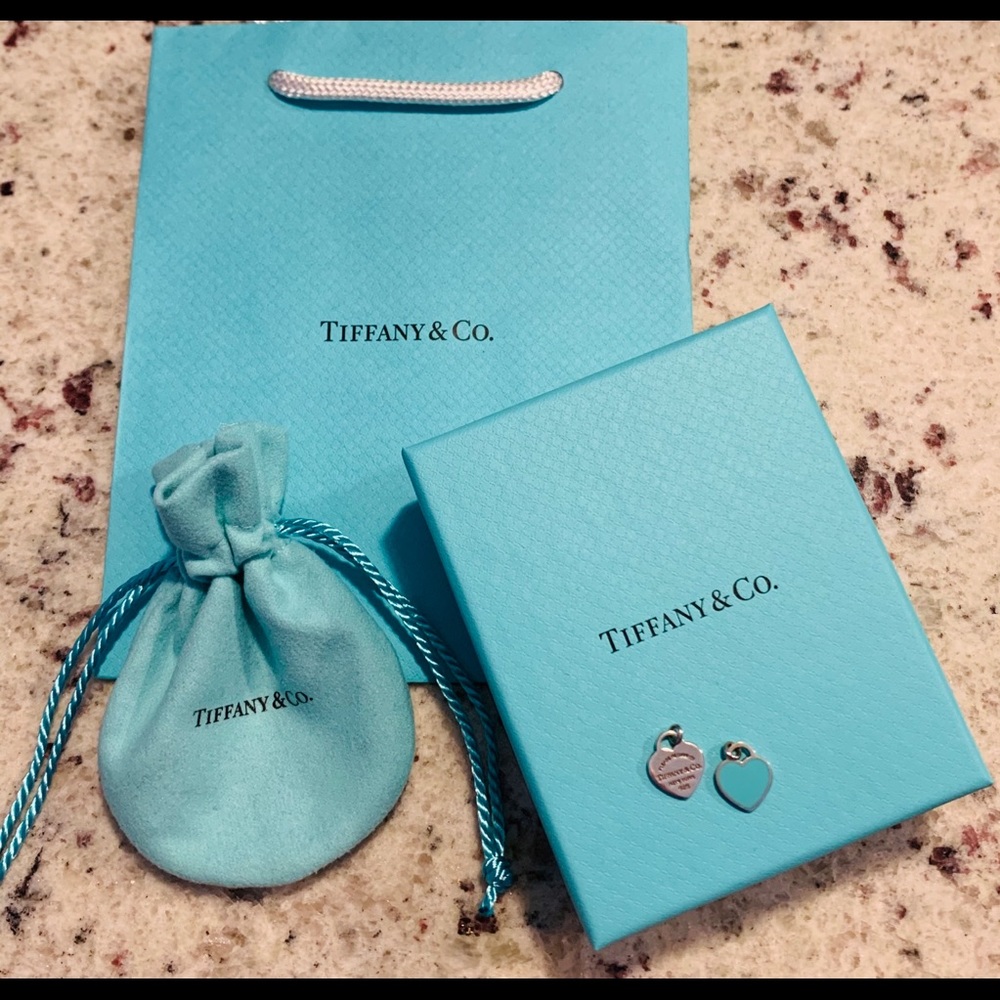 Authentic Tiffany and Co double heart charms